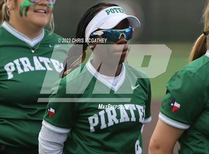Thumbnail 3 in White @ Poteet (UIL 5A Softball Region II Bi-District) photogallery.