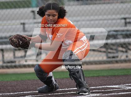 Thumbnail 3 in White @ Poteet (UIL 5A Softball Region II Bi-District) photogallery.