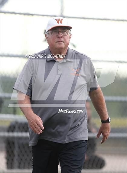 Thumbnail 3 in White @ Poteet (UIL 5A Softball Region II Bi-District) photogallery.