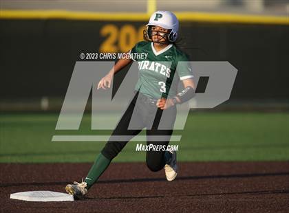 Thumbnail 2 in White @ Poteet (UIL 5A Softball Region II Bi-District) photogallery.