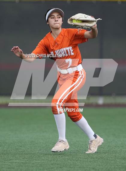 Thumbnail 1 in White @ Poteet (UIL 5A Softball Region II Bi-District) photogallery.