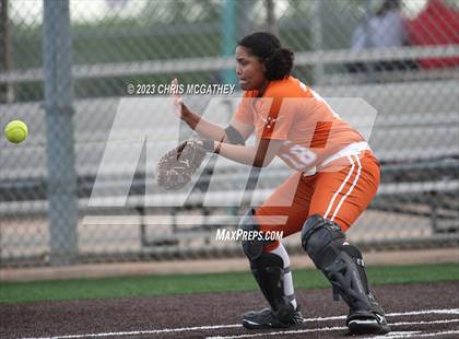 Thumbnail 2 in White @ Poteet (UIL 5A Softball Region II Bi-District) photogallery.