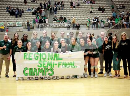 Thumbnail 3 in Prosper vs Southlake Carroll (UIL 6A Volleyball Regional Semifinals) photogallery.