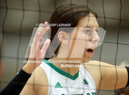 Thumbnail 2 in Prosper vs Southlake Carroll (UIL 6A Volleyball Regional Semifinals) photogallery.