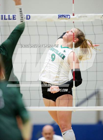 Thumbnail 2 in Prosper vs Southlake Carroll (UIL 6A Volleyball Regional Semifinals) photogallery.