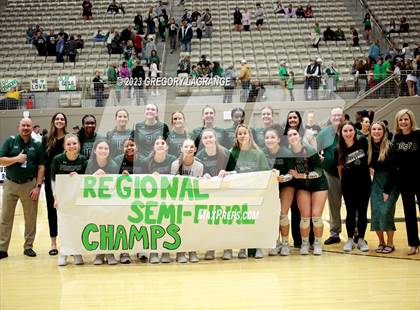 Thumbnail 2 in Prosper vs Southlake Carroll (UIL 6A Volleyball Regional Semifinals) photogallery.