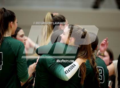 Thumbnail 3 in Prosper vs Southlake Carroll (UIL 6A Volleyball Regional Semifinals) photogallery.