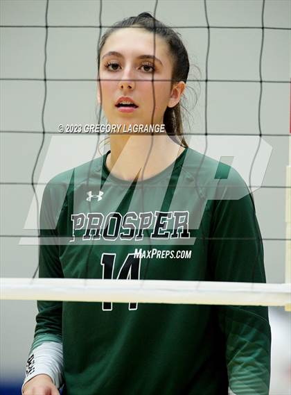 Thumbnail 3 in Prosper vs Southlake Carroll (UIL 6A Volleyball Regional Semifinals) photogallery.