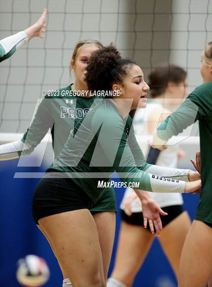 Thumbnail 1 in Prosper vs Southlake Carroll (UIL 6A Volleyball Regional Semifinals) photogallery.