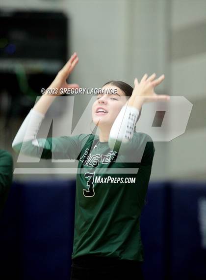 Thumbnail 1 in Prosper vs Southlake Carroll (UIL 6A Volleyball Regional Semifinals) photogallery.