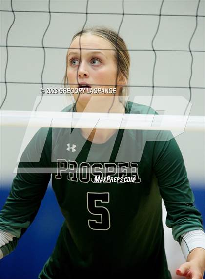 Thumbnail 3 in Prosper vs Southlake Carroll (UIL 6A Volleyball Regional Semifinals) photogallery.