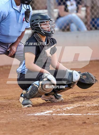 Thumbnail 1 in Marcos de Niza vs Veritas Prep (Chandler Prep Softball Classic Gold Final) photogallery.