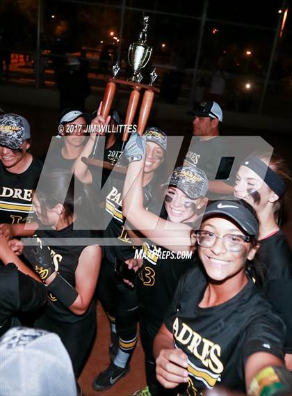 Thumbnail 2 in Marcos de Niza vs Veritas Prep (Chandler Prep Softball Classic Gold Final) photogallery.