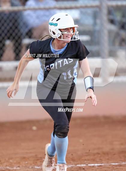 Thumbnail 1 in Marcos de Niza vs Veritas Prep (Chandler Prep Softball Classic Gold Final) photogallery.