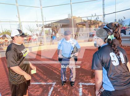 Thumbnail 1 in Marcos de Niza vs Veritas Prep (Chandler Prep Softball Classic Gold Final) photogallery.