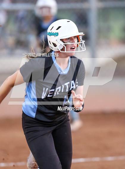 Thumbnail 2 in Marcos de Niza vs Veritas Prep (Chandler Prep Softball Classic Gold Final) photogallery.