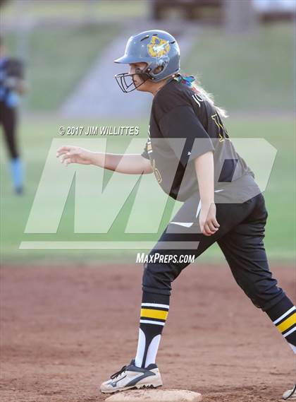 Thumbnail 1 in Marcos de Niza vs Veritas Prep (Chandler Prep Softball Classic Gold Final) photogallery.