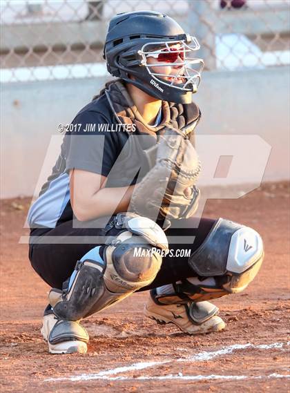 Thumbnail 2 in Marcos de Niza vs Veritas Prep (Chandler Prep Softball Classic Gold Final) photogallery.