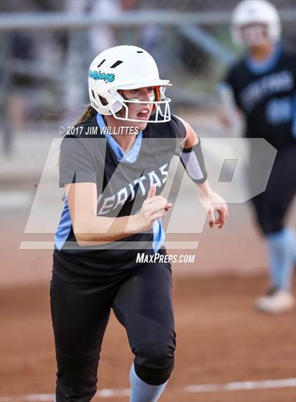 Thumbnail 1 in Marcos de Niza vs Veritas Prep (Chandler Prep Softball Classic Gold Final) photogallery.