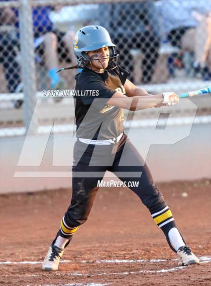 Thumbnail 2 in Marcos de Niza vs Veritas Prep (Chandler Prep Softball Classic Gold Final) photogallery.