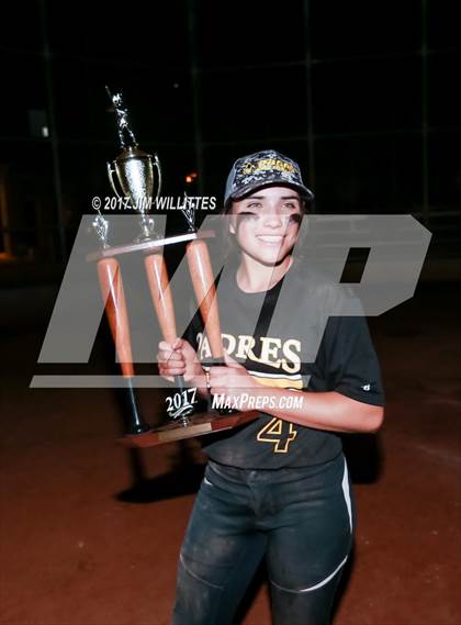 Thumbnail 1 in Marcos de Niza vs Veritas Prep (Chandler Prep Softball Classic Gold Final) photogallery.