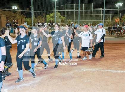 Thumbnail 1 in Marcos de Niza vs Veritas Prep (Chandler Prep Softball Classic Gold Final) photogallery.