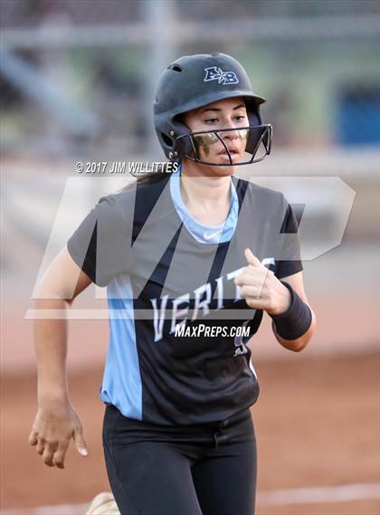 Thumbnail 3 in Marcos de Niza vs Veritas Prep (Chandler Prep Softball Classic Gold Final) photogallery.