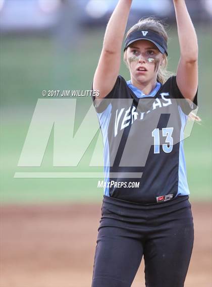 Thumbnail 1 in Marcos de Niza vs Veritas Prep (Chandler Prep Softball Classic Gold Final) photogallery.
