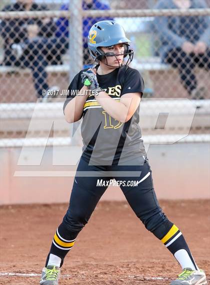 Thumbnail 3 in Marcos de Niza vs Veritas Prep (Chandler Prep Softball Classic Gold Final) photogallery.