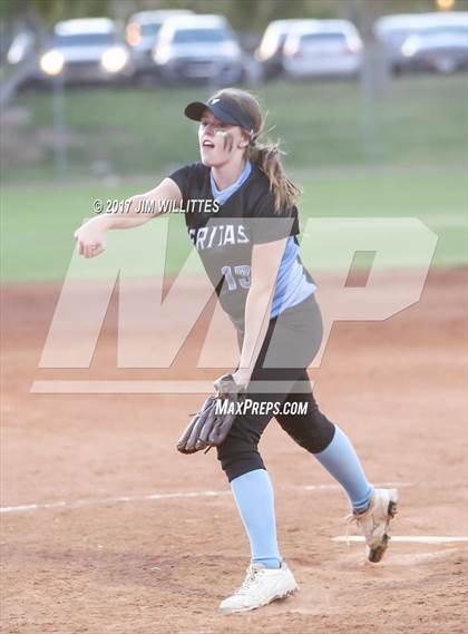 Thumbnail 1 in Marcos de Niza vs Veritas Prep (Chandler Prep Softball Classic Gold Final) photogallery.