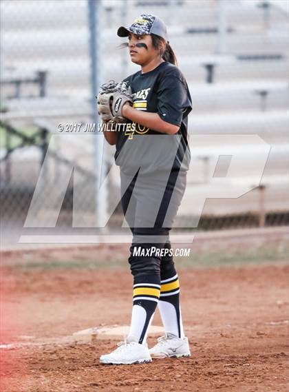Thumbnail 2 in Marcos de Niza vs Veritas Prep (Chandler Prep Softball Classic Gold Final) photogallery.
