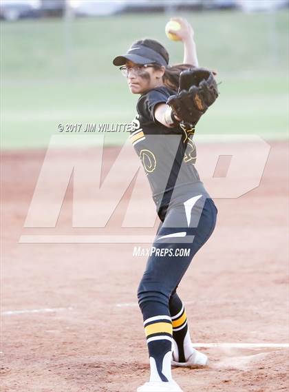 Thumbnail 3 in Marcos de Niza vs Veritas Prep (Chandler Prep Softball Classic Gold Final) photogallery.