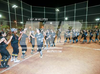 Thumbnail 1 in Marcos de Niza vs Veritas Prep (Chandler Prep Softball Classic Gold Final) photogallery.