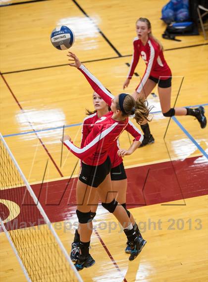 Thumbnail 1 in East Lyme vs Frontier Regional (2013 Volleyhall Classic) photogallery.