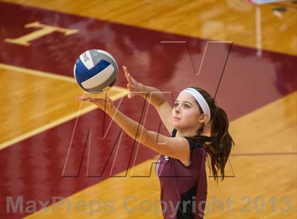 Thumbnail 2 in East Lyme vs Frontier Regional (2013 Volleyhall Classic) photogallery.