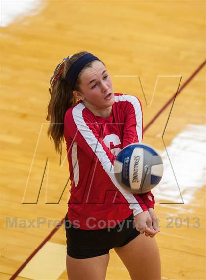 Thumbnail 1 in East Lyme vs Frontier Regional (2013 Volleyhall Classic) photogallery.