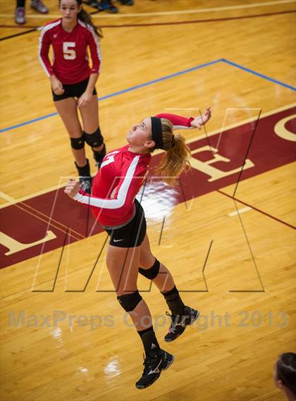 Thumbnail 1 in East Lyme vs Frontier Regional (2013 Volleyhall Classic) photogallery.