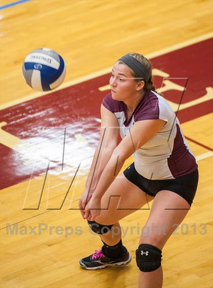 Thumbnail 3 in East Lyme vs Frontier Regional (2013 Volleyhall Classic) photogallery.