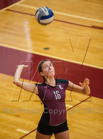 Thumbnail 3 in East Lyme vs Frontier Regional (2013 Volleyhall Classic) photogallery.