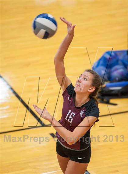 Thumbnail 2 in East Lyme vs Frontier Regional (2013 Volleyhall Classic) photogallery.