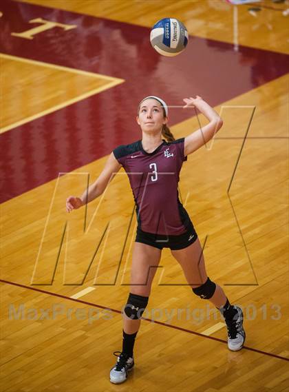 Thumbnail 3 in East Lyme vs Frontier Regional (2013 Volleyhall Classic) photogallery.