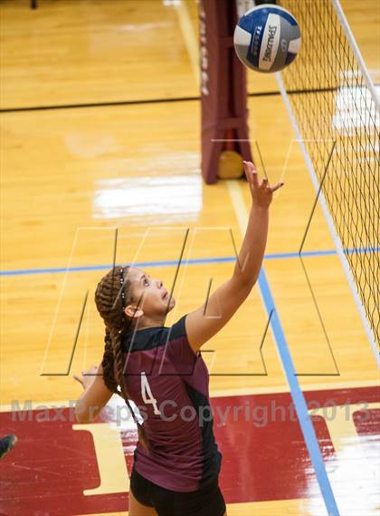 Thumbnail 3 in East Lyme vs Frontier Regional (2013 Volleyhall Classic) photogallery.