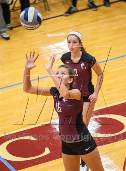 Thumbnail 3 in East Lyme vs Frontier Regional (2013 Volleyhall Classic) photogallery.
