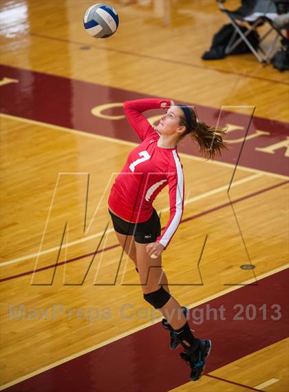 Thumbnail 3 in East Lyme vs Frontier Regional (2013 Volleyhall Classic) photogallery.