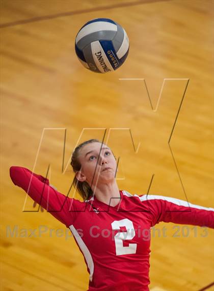 Thumbnail 1 in East Lyme vs Frontier Regional (2013 Volleyhall Classic) photogallery.