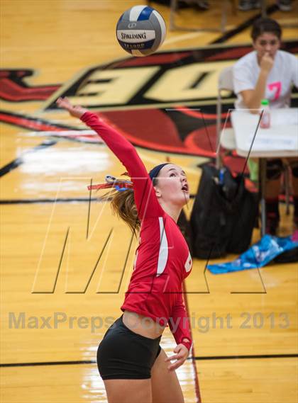 Thumbnail 1 in East Lyme vs Frontier Regional (2013 Volleyhall Classic) photogallery.