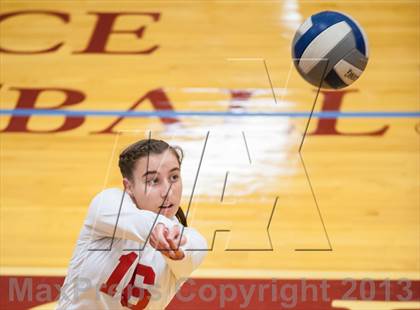 Thumbnail 3 in East Lyme vs Frontier Regional (2013 Volleyhall Classic) photogallery.
