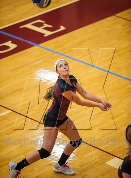 Thumbnail 2 in East Lyme vs Frontier Regional (2013 Volleyhall Classic) photogallery.