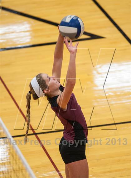Thumbnail 3 in East Lyme vs Frontier Regional (2013 Volleyhall Classic) photogallery.