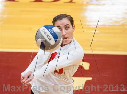 Thumbnail 2 in East Lyme vs Frontier Regional (2013 Volleyhall Classic) photogallery.